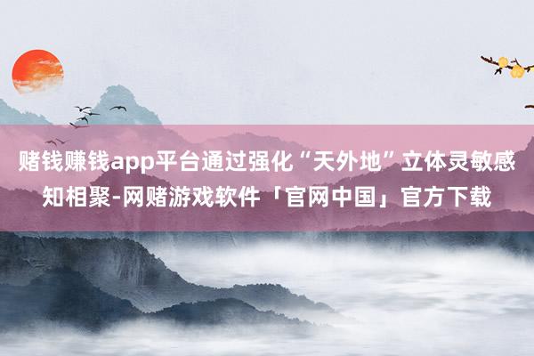 赌钱赚钱app平台通过强化“天外地”立体灵敏感知相聚-网赌游戏软件「官网中国」官方下载